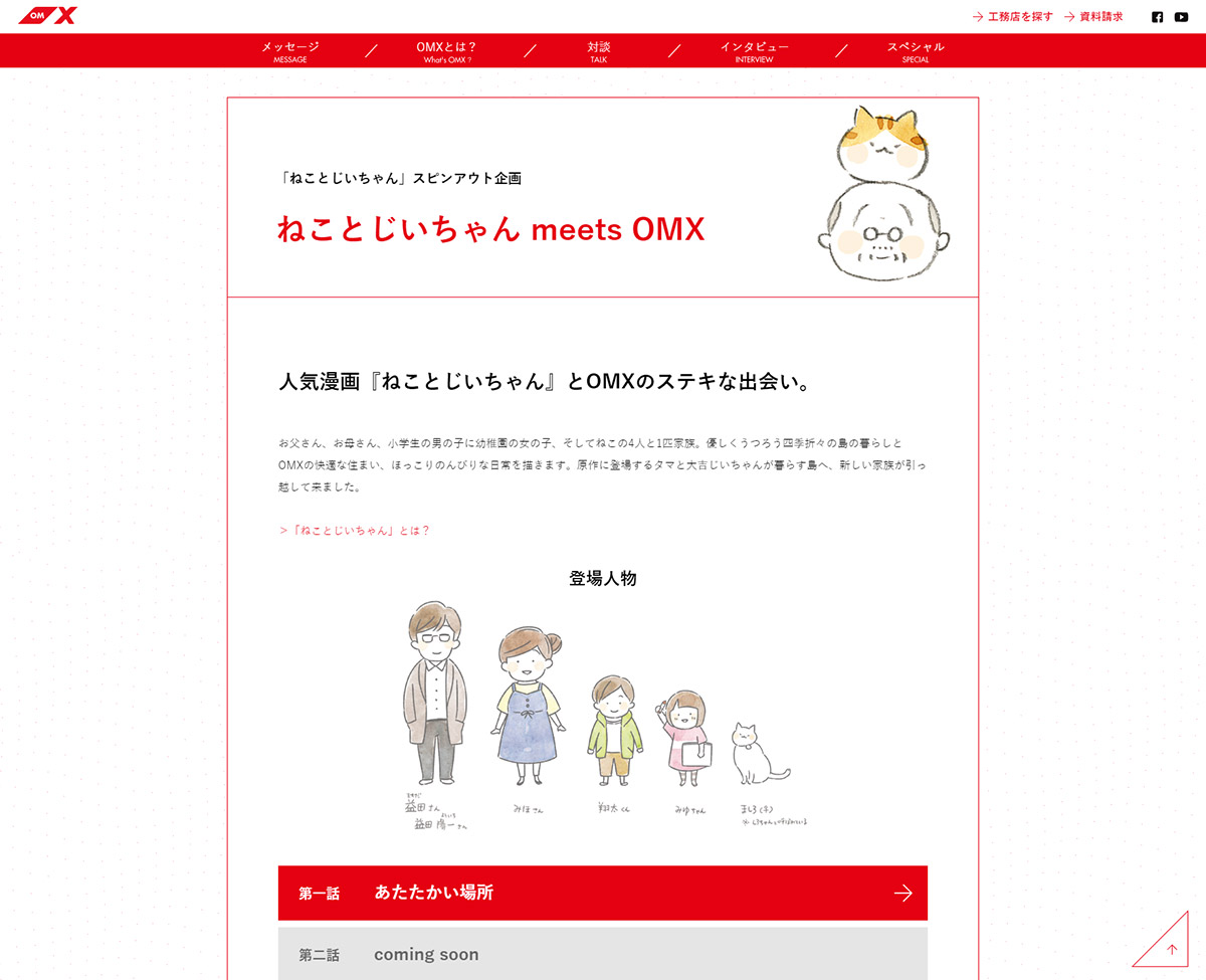 ねことじいちゃん meets OMX